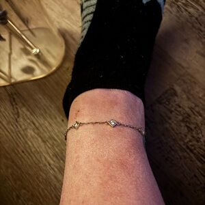 Touchstone Crystal Gold Bracelet with Diamond Accents